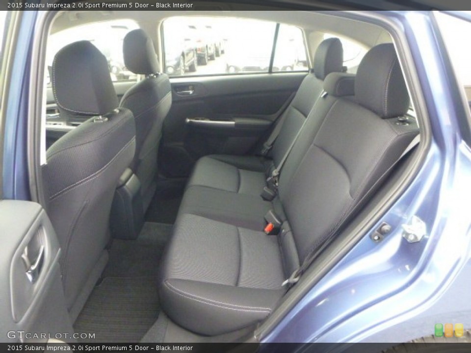 Black Interior Rear Seat for the 2015 Subaru Impreza 2.0i Sport Premium 5 Door #102238009