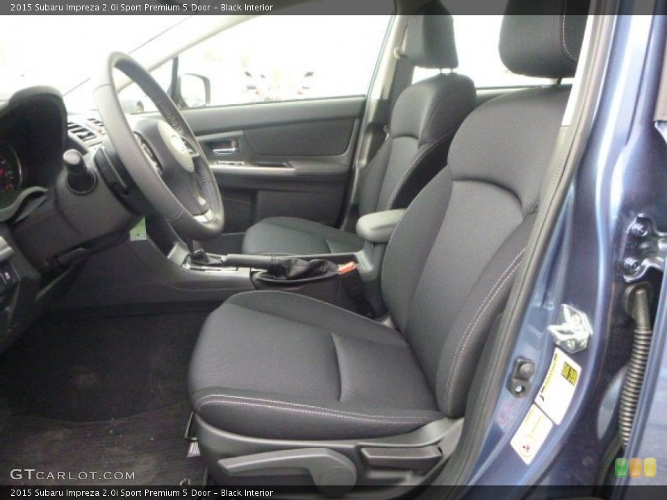 Black Interior Front Seat for the 2015 Subaru Impreza 2.0i Sport Premium 5 Door #102238045