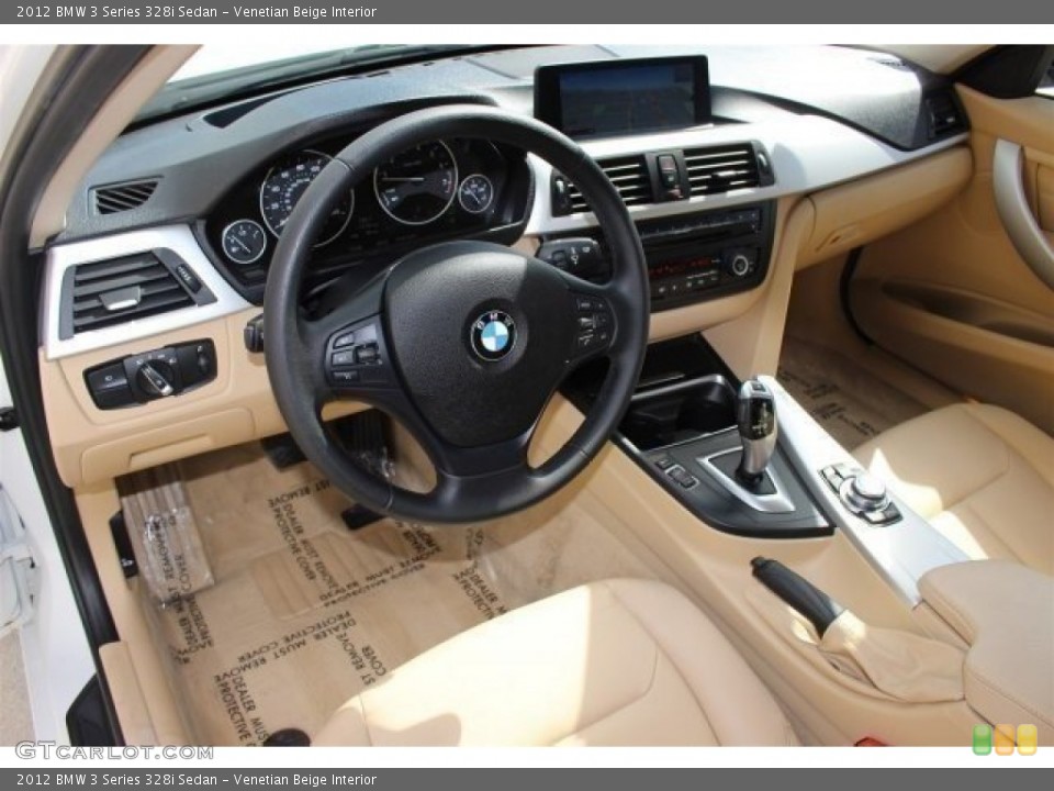 Venetian Beige Interior Photo for the 2012 BMW 3 Series 328i Sedan #102238198