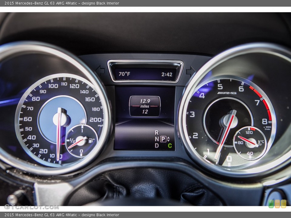 designo Black Interior Gauges for the 2015 Mercedes-Benz GL 63 AMG 4Matic #102240259