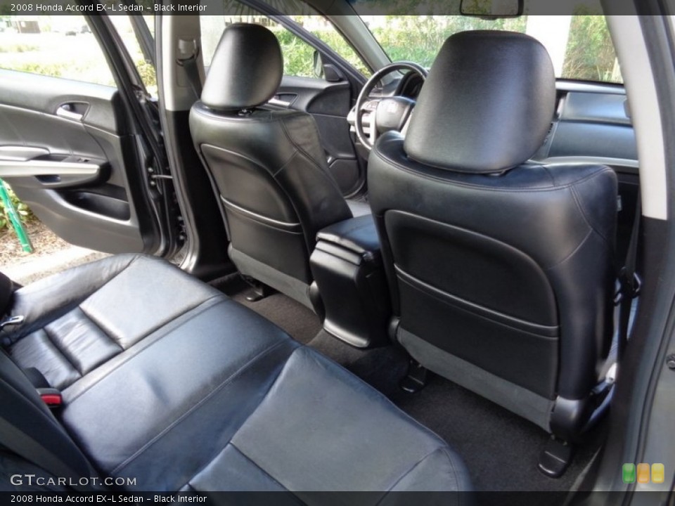 Black Interior Rear Seat for the 2008 Honda Accord EX-L Sedan #102240652