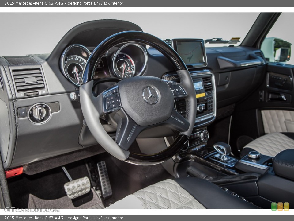 designo Porcelain/Black Interior Photo for the 2015 Mercedes-Benz G 63 AMG #102240769