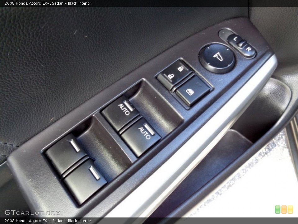 Black Interior Controls for the 2008 Honda Accord EX-L Sedan #102240808
