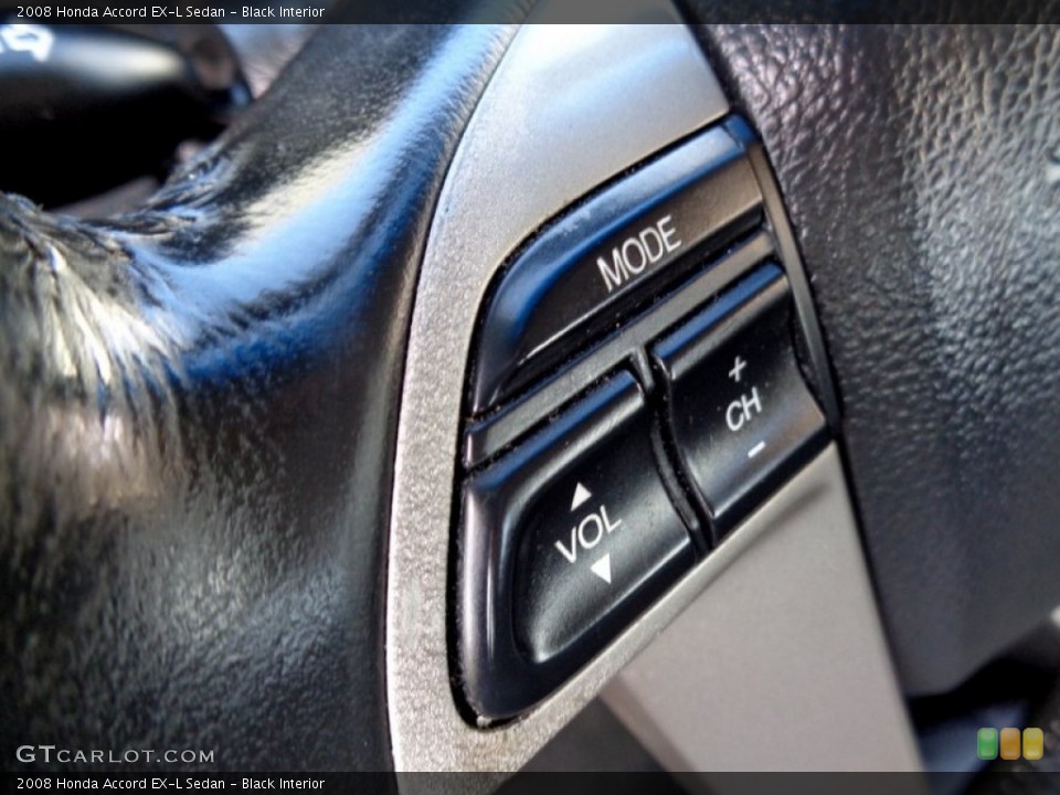 Black Interior Controls for the 2008 Honda Accord EX-L Sedan #102240820