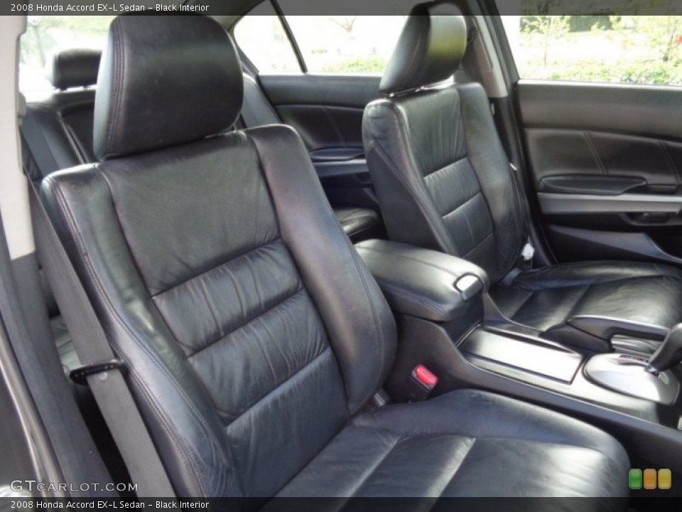 Black Interior Front Seat for the 2008 Honda Accord EX-L Sedan #102240856