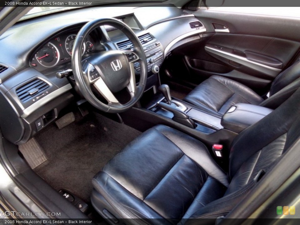 Black Interior Photo for the 2008 Honda Accord EX-L Sedan #102240868