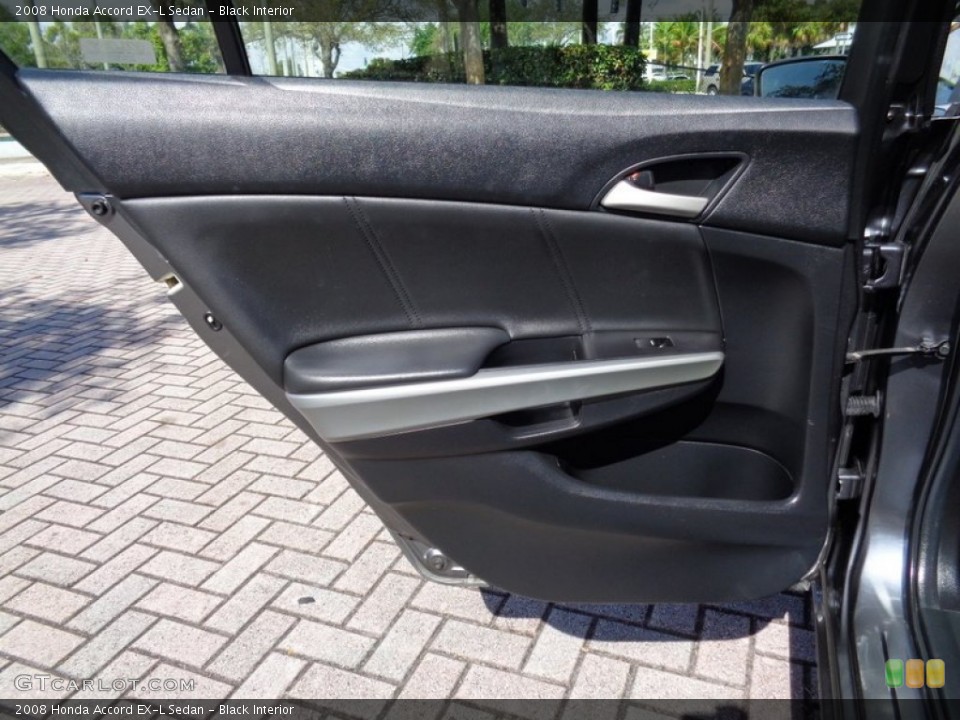 Black Interior Door Panel for the 2008 Honda Accord EX-L Sedan #102240907