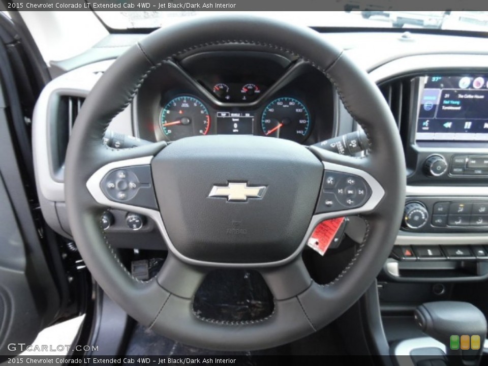 Jet Black/Dark Ash Interior Steering Wheel for the 2015 Chevrolet Colorado LT Extended Cab 4WD #102243073