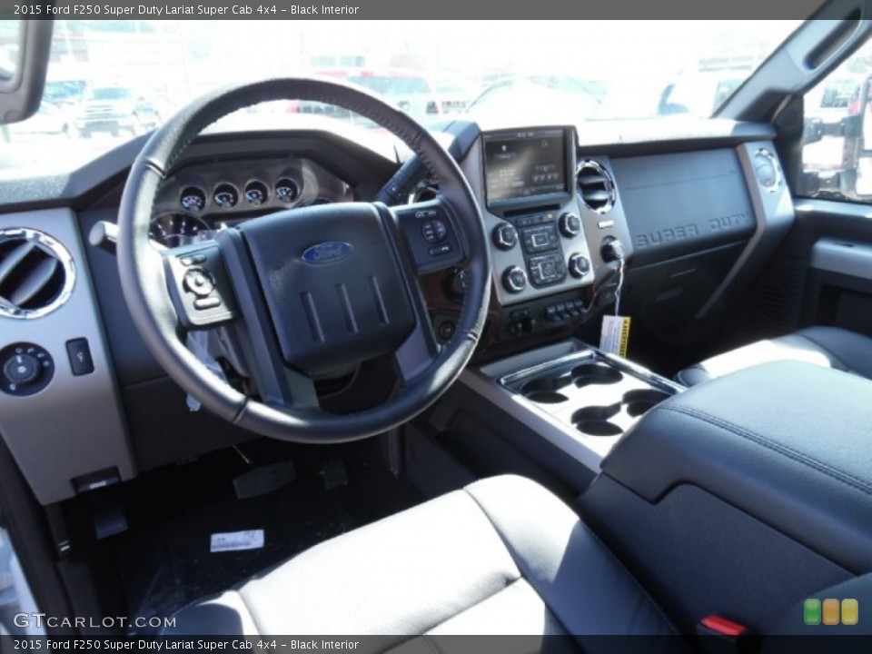 Black Interior Prime Interior for the 2015 Ford F250 Super Duty Lariat Super Cab 4x4 #102245862