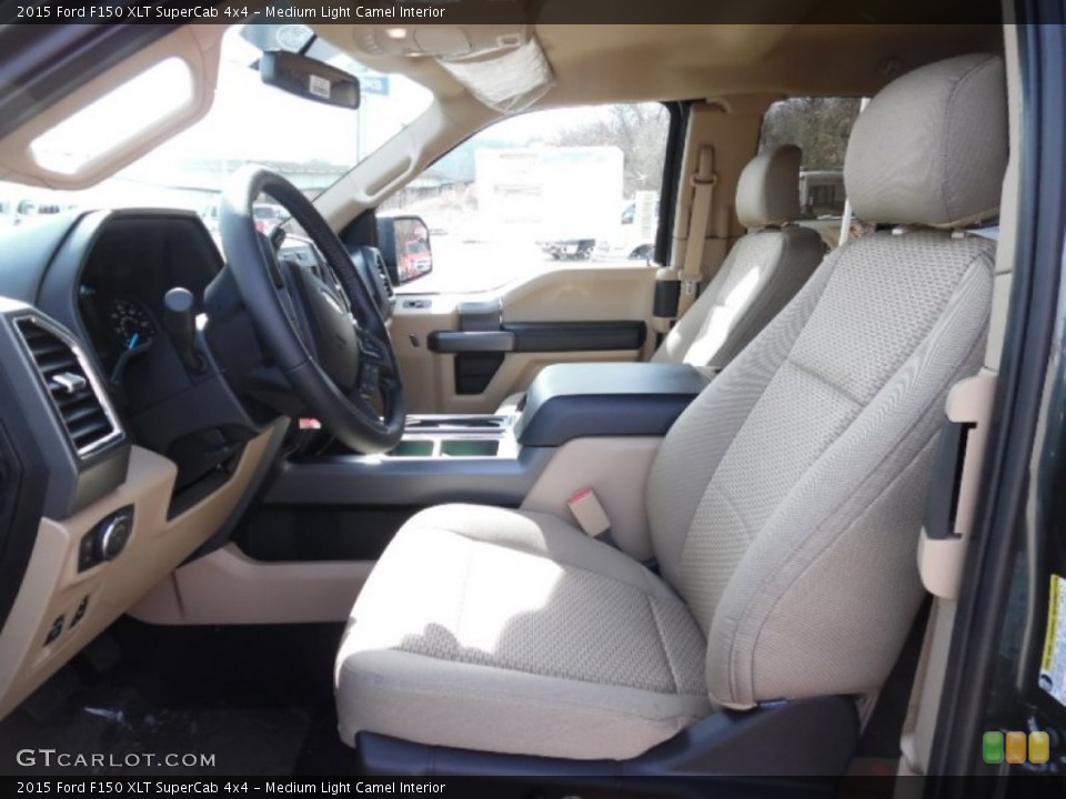 Medium Light Camel Interior Photo for the 2015 Ford F150 XLT SuperCab 4x4 #102246717