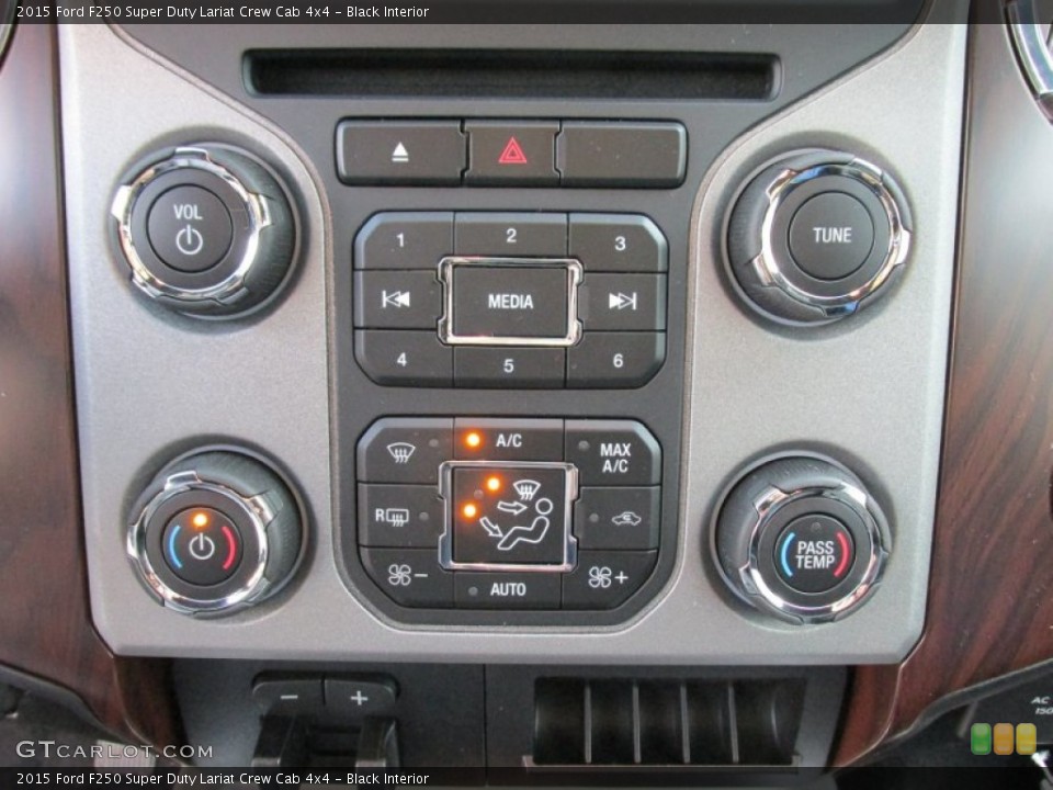 Black Interior Controls for the 2015 Ford F250 Super Duty Lariat Crew Cab 4x4 #102247443
