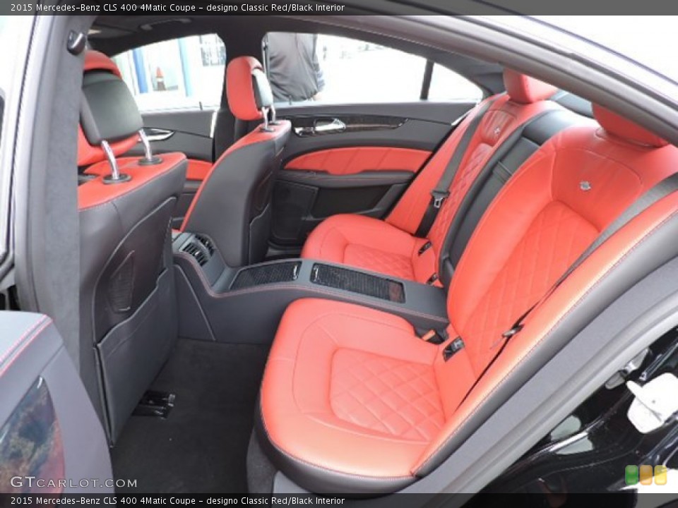 Designo Classic Red Black Interior Rear Seat For The 2015