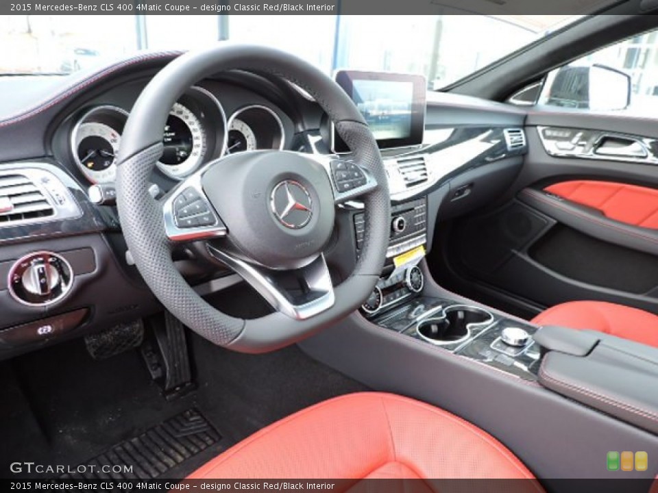 designo Classic Red/Black Interior Dashboard for the 2015 Mercedes-Benz CLS 400 4Matic Coupe #102248313