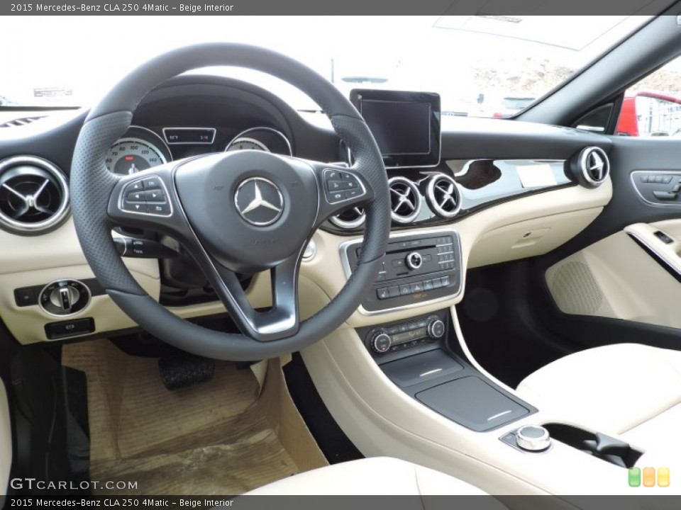 Beige Interior Dashboard for the 2015 Mercedes-Benz CLA 250 4Matic #102248997