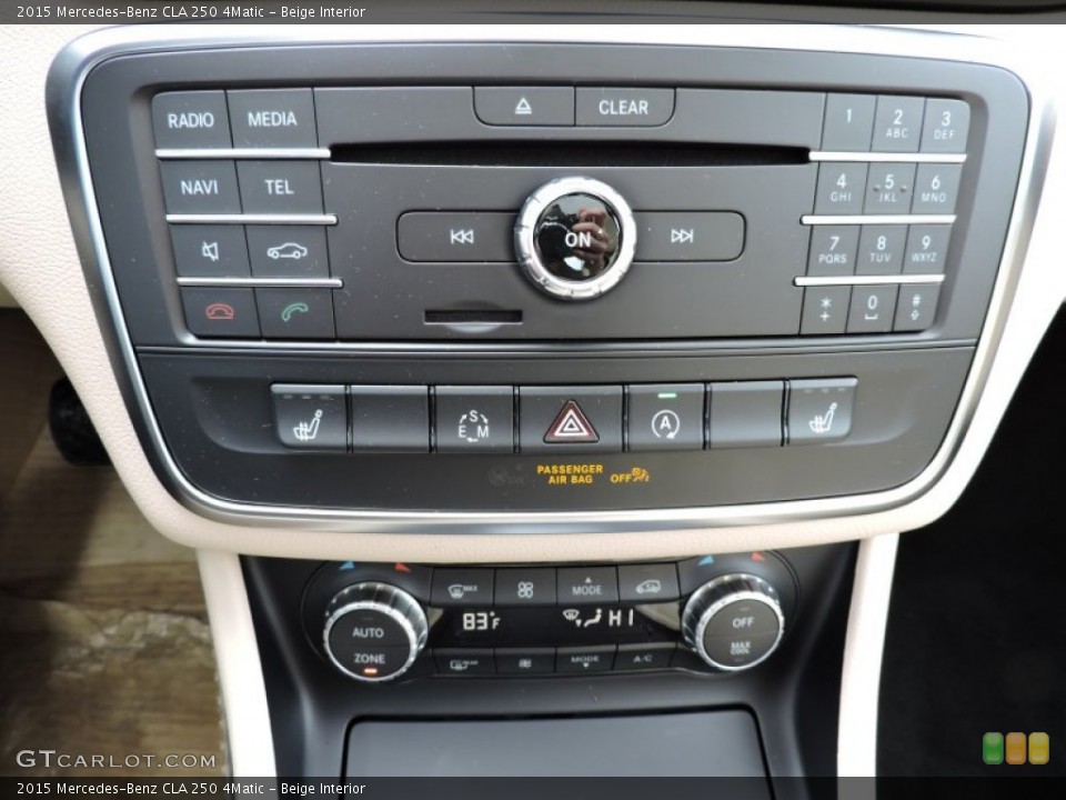 Beige Interior Controls for the 2015 Mercedes-Benz CLA 250 4Matic #102249069