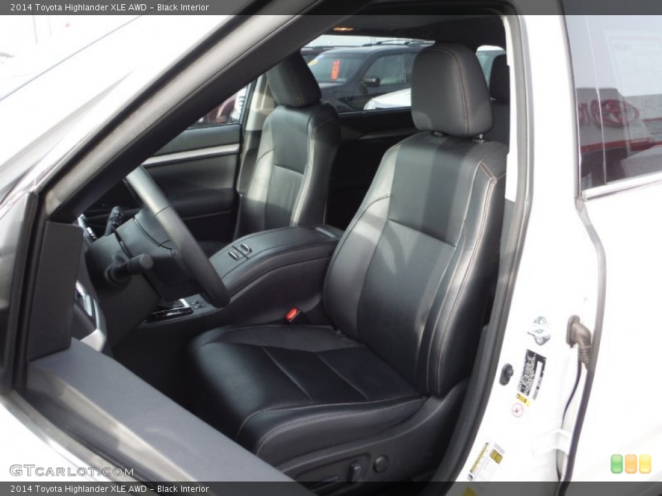Black Interior Front Seat for the 2014 Toyota Highlander XLE AWD #102249488