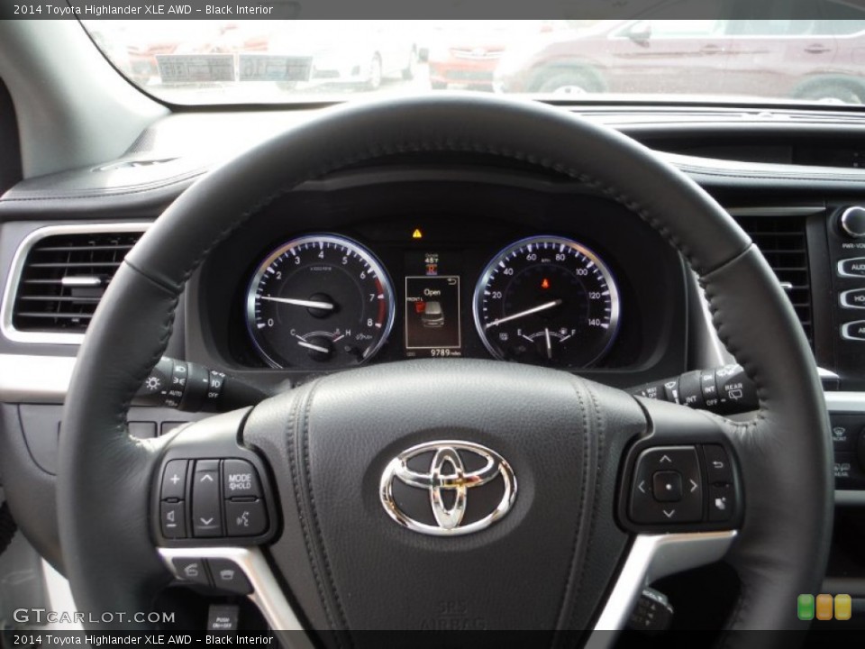 Black Interior Steering Wheel for the 2014 Toyota Highlander XLE AWD #102249684