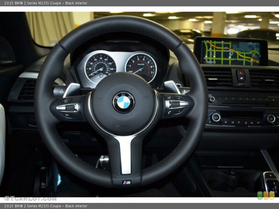 Black Interior Steering Wheel for the 2015 BMW 2 Series M235i Coupe #102249741