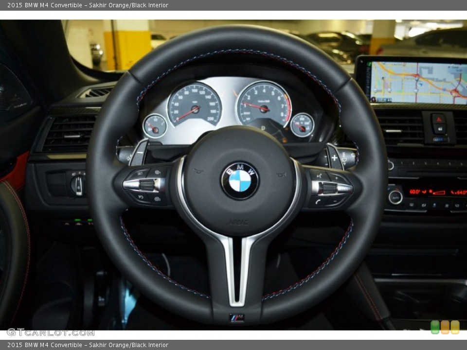 Sakhir Orange/Black Interior Steering Wheel for the 2015 BMW M4 Convertible #102250217