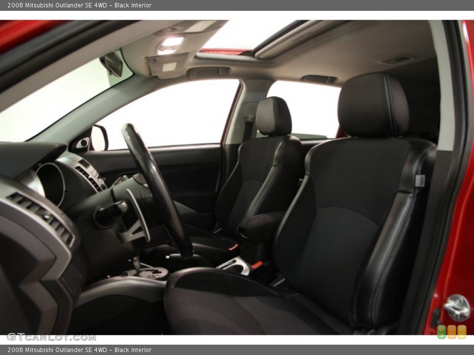 Black Interior Front Seat for the 2008 Mitsubishi Outlander SE 4WD #102251529