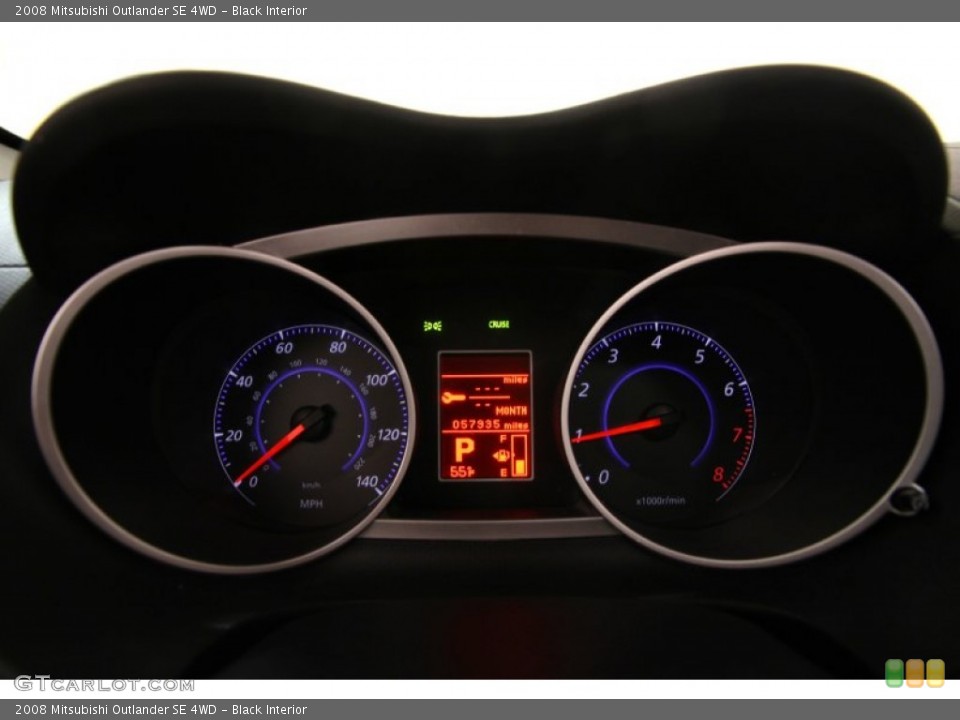 Black Interior Gauges for the 2008 Mitsubishi Outlander SE 4WD #102251574