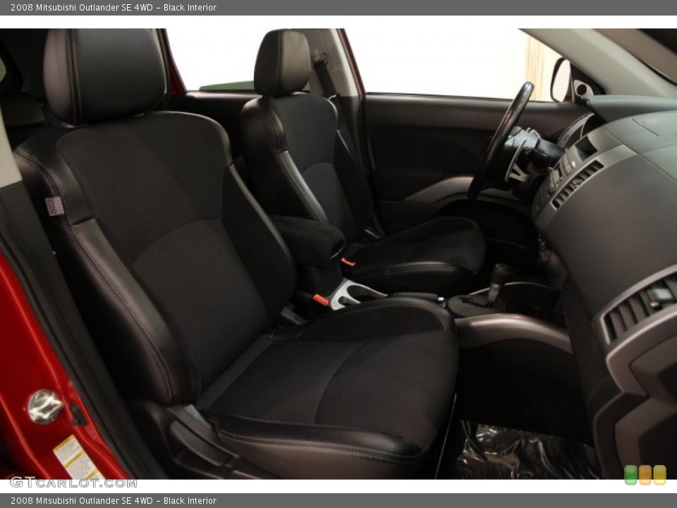 Black Interior Front Seat for the 2008 Mitsubishi Outlander SE 4WD #102251661