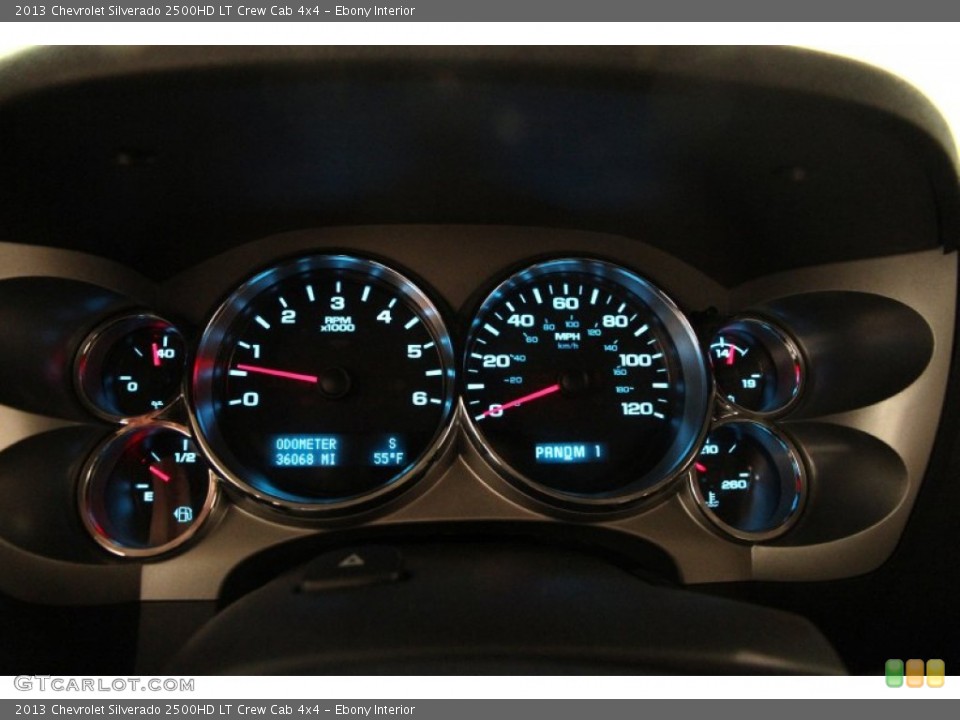 Ebony Interior Gauges for the 2013 Chevrolet Silverado 2500HD LT Crew Cab 4x4 #102251949