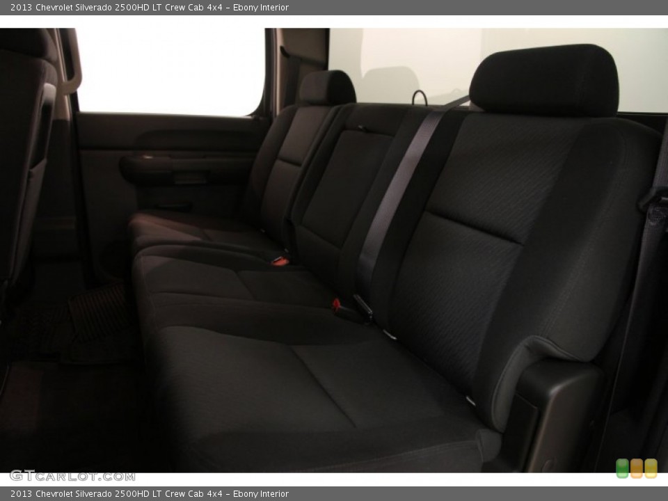 Ebony Interior Rear Seat for the 2013 Chevrolet Silverado 2500HD LT Crew Cab 4x4 #102252015