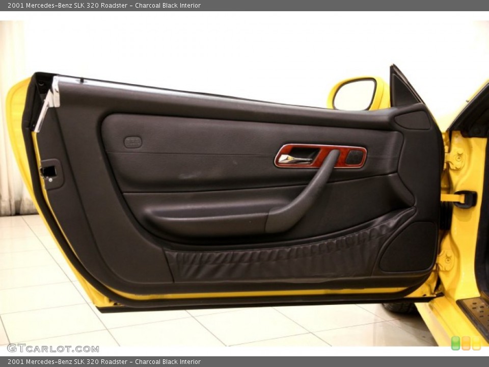 Charcoal Black Interior Door Panel for the 2001 Mercedes-Benz SLK 320 Roadster #102253212