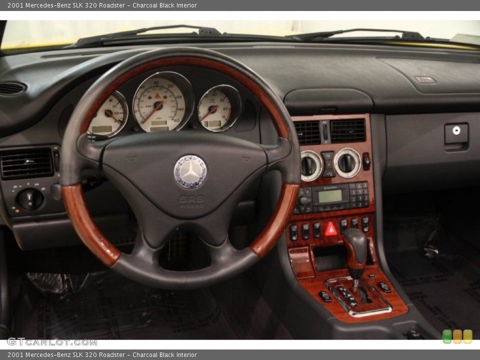 Charcoal Black Interior Dashboard for the 2001 Mercedes-Benz SLK 320 Roadster #102253257