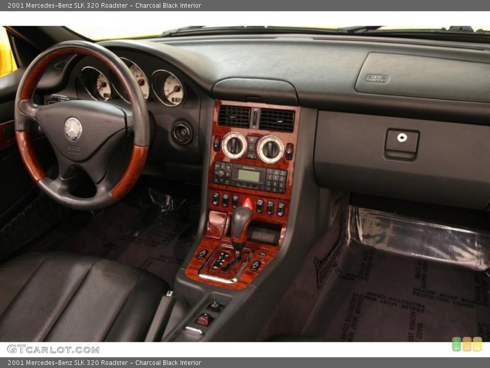 Charcoal Black Interior Dashboard for the 2001 Mercedes-Benz SLK 320 Roadster #102253359