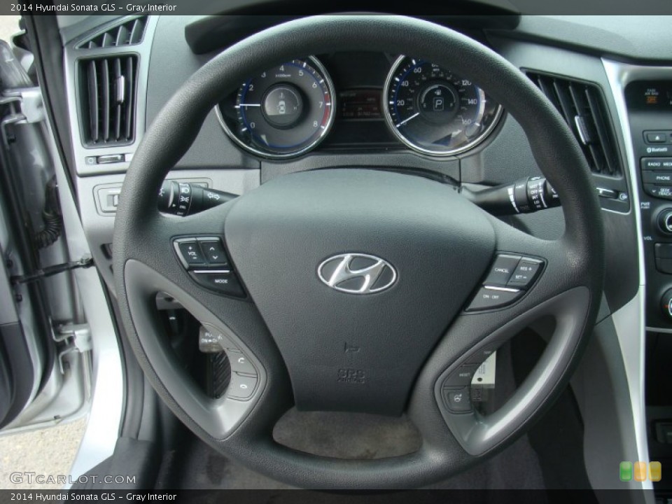 Gray Interior Steering Wheel for the 2014 Hyundai Sonata GLS #102256368