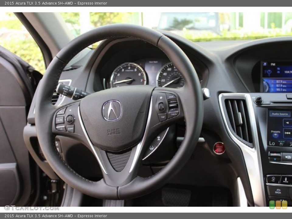 Espresso Interior Steering Wheel for the 2015 Acura TLX 3.5 Advance SH-AWD #102258297