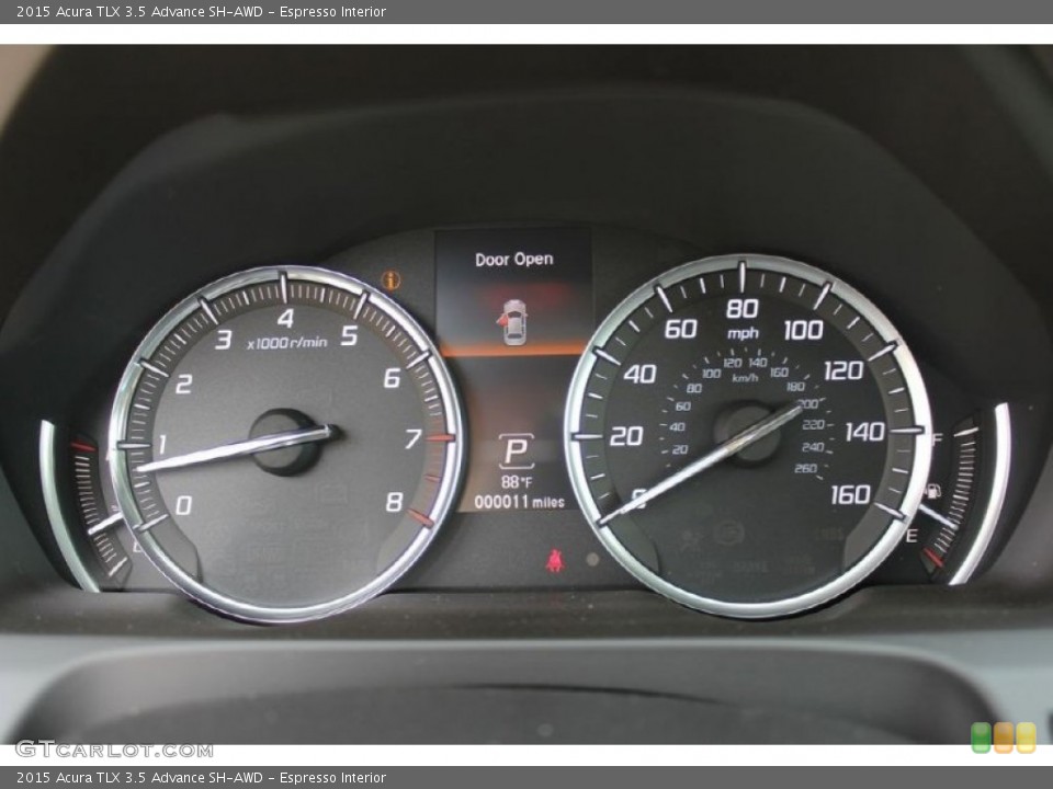 Espresso Interior Gauges for the 2015 Acura TLX 3.5 Advance SH-AWD #102258657
