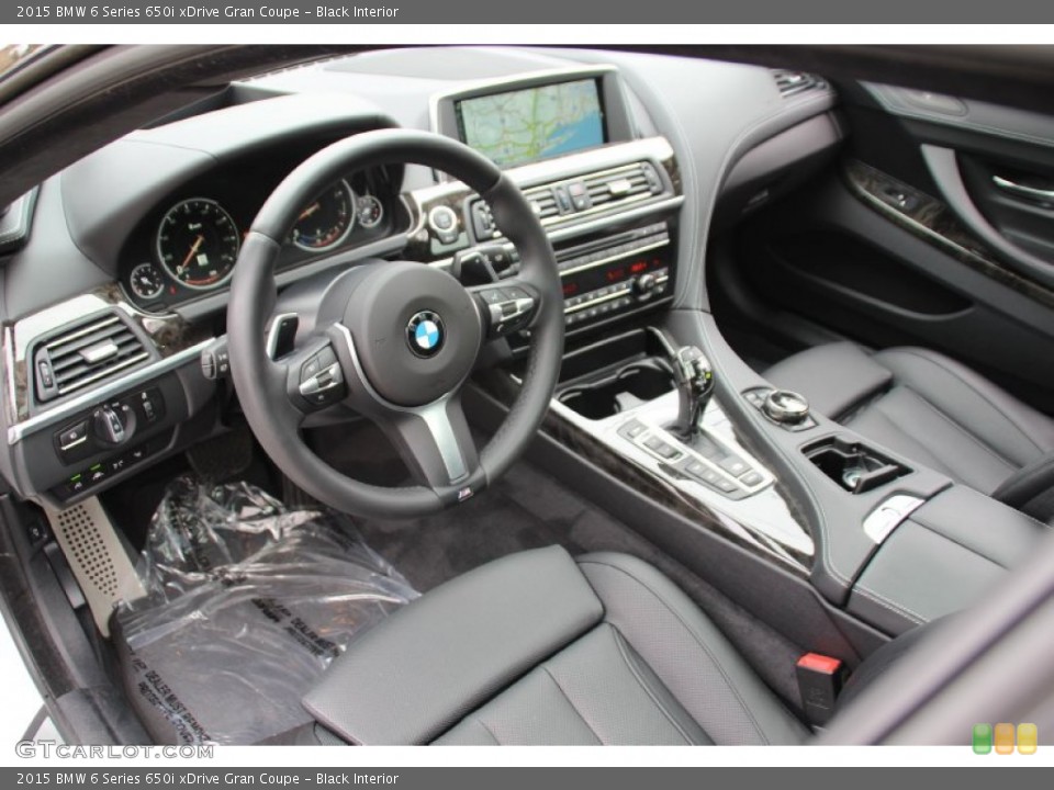 Black Interior Prime Interior for the 2015 BMW 6 Series 650i xDrive Gran Coupe #102258789