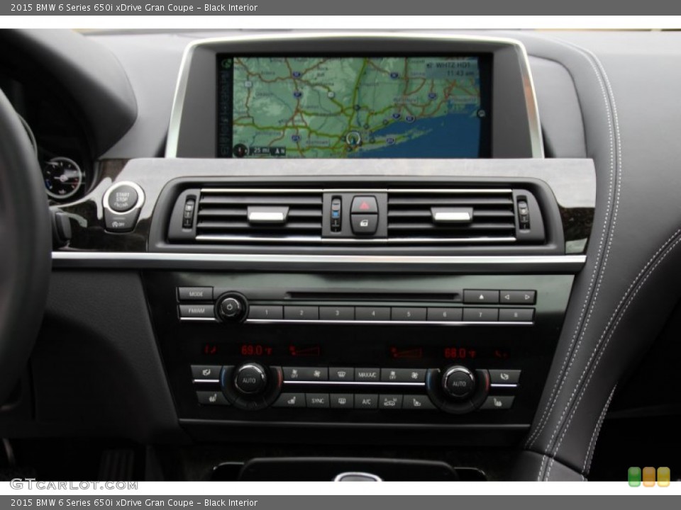 Black Interior Navigation for the 2015 BMW 6 Series 650i xDrive Gran Coupe #102258897
