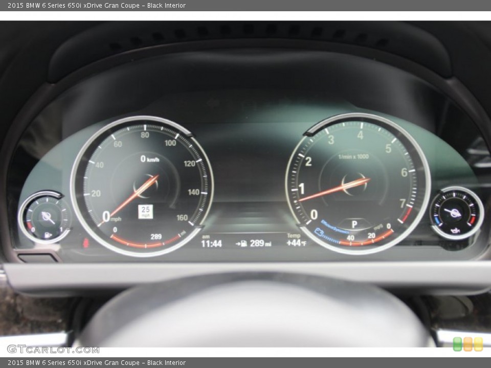 Black Interior Gauges for the 2015 BMW 6 Series 650i xDrive Gran Coupe #102258989