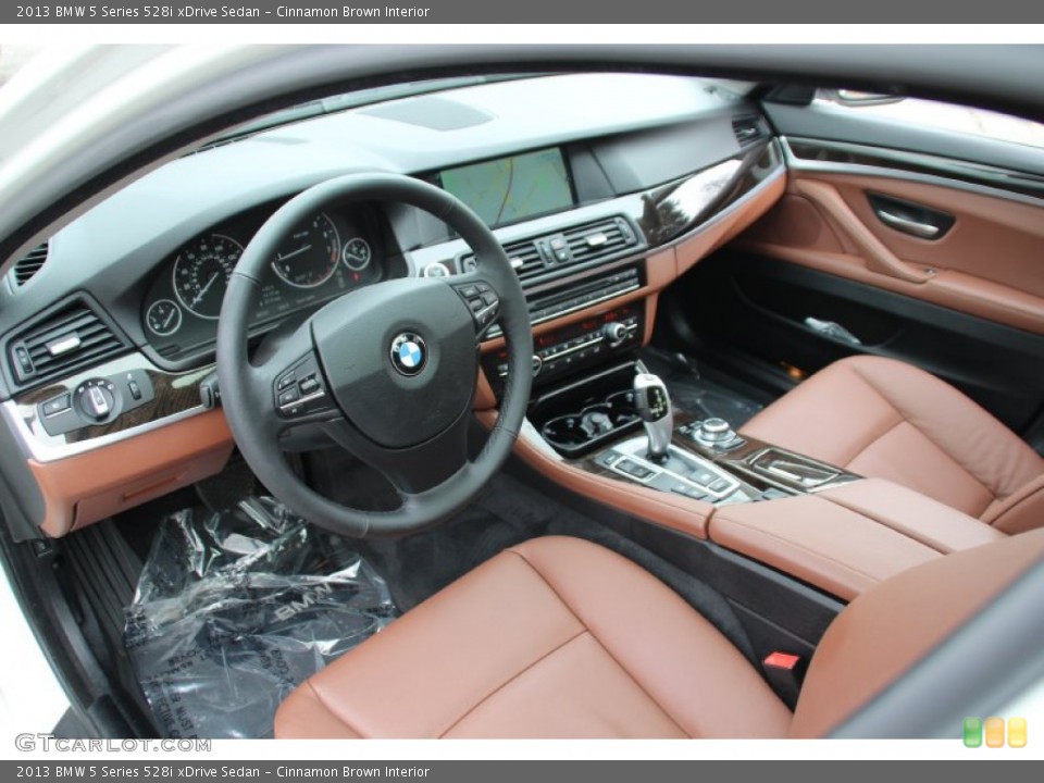 Cinnamon Brown Interior Photo for the 2013 BMW 5 Series 528i xDrive Sedan #102259482