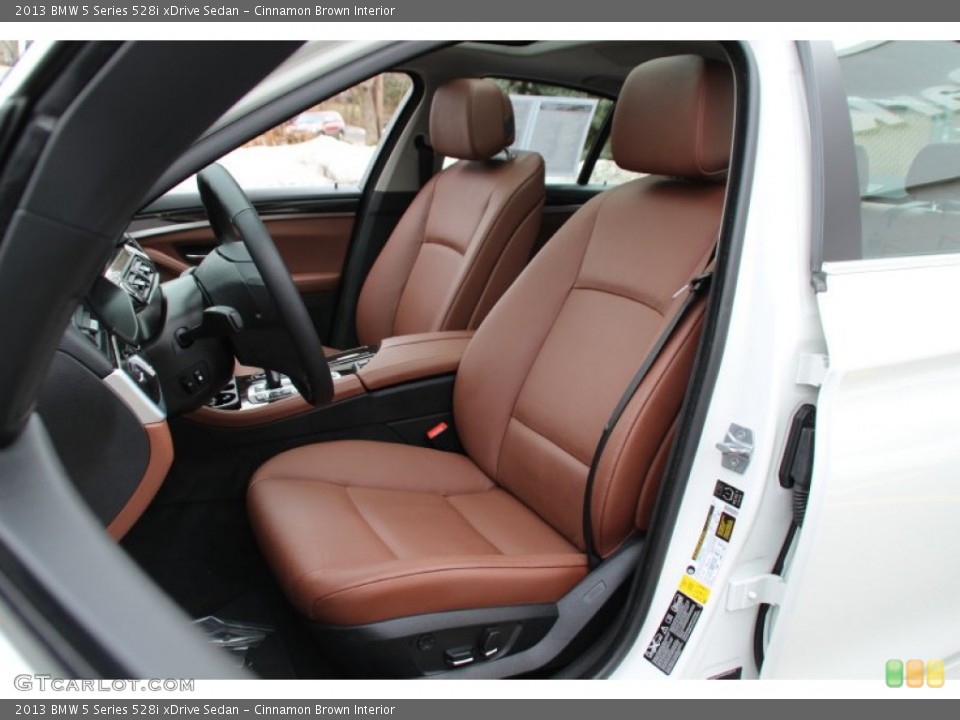 Cinnamon Brown Interior Front Seat for the 2013 BMW 5 Series 528i xDrive Sedan #102259542