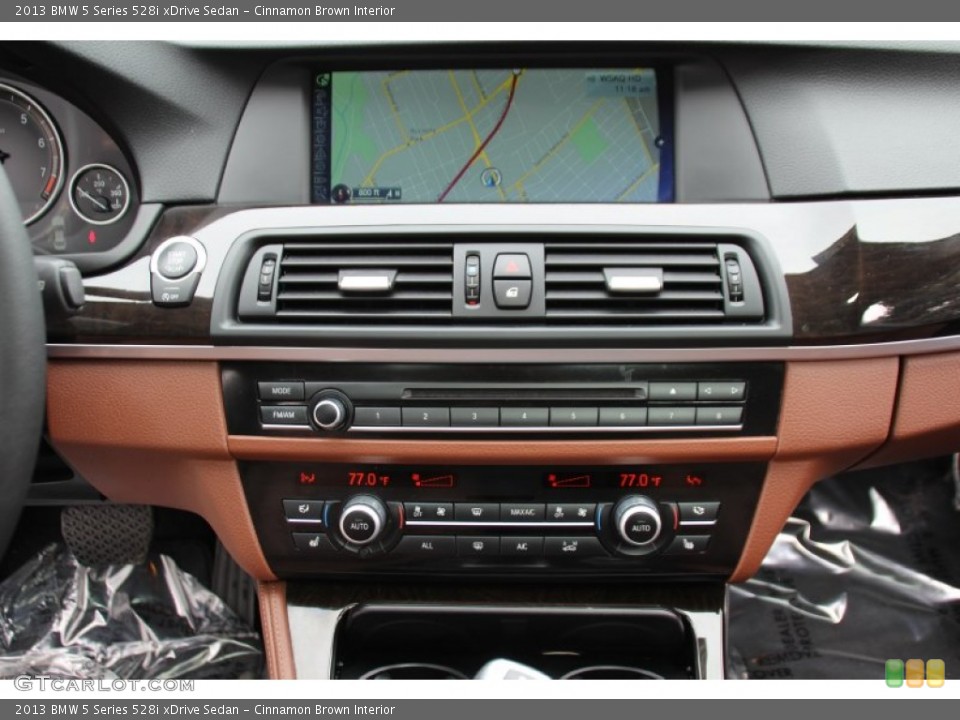 Cinnamon Brown Interior Controls for the 2013 BMW 5 Series 528i xDrive Sedan #102259605