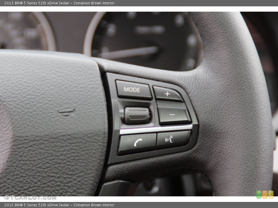 Cinnamon Brown Interior Controls for the 2013 BMW 5 Series 528i xDrive Sedan #102259719