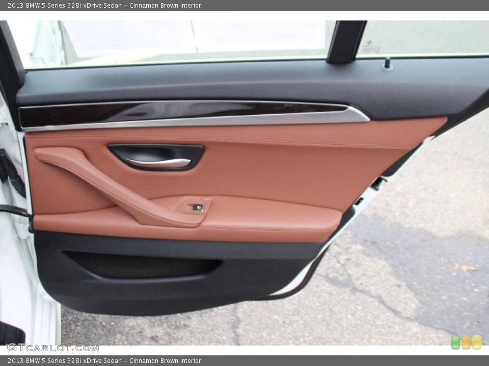 Cinnamon Brown Interior Door Panel for the 2013 BMW 5 Series 528i xDrive Sedan #102259791