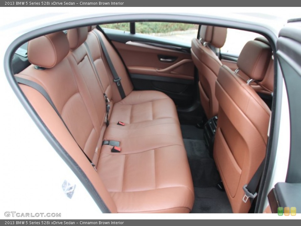 Cinnamon Brown Interior Rear Seat for the 2013 BMW 5 Series 528i xDrive Sedan #102259806