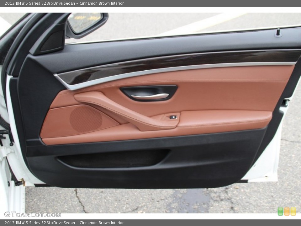 Cinnamon Brown Interior Door Panel for the 2013 BMW 5 Series 528i xDrive Sedan #102259821