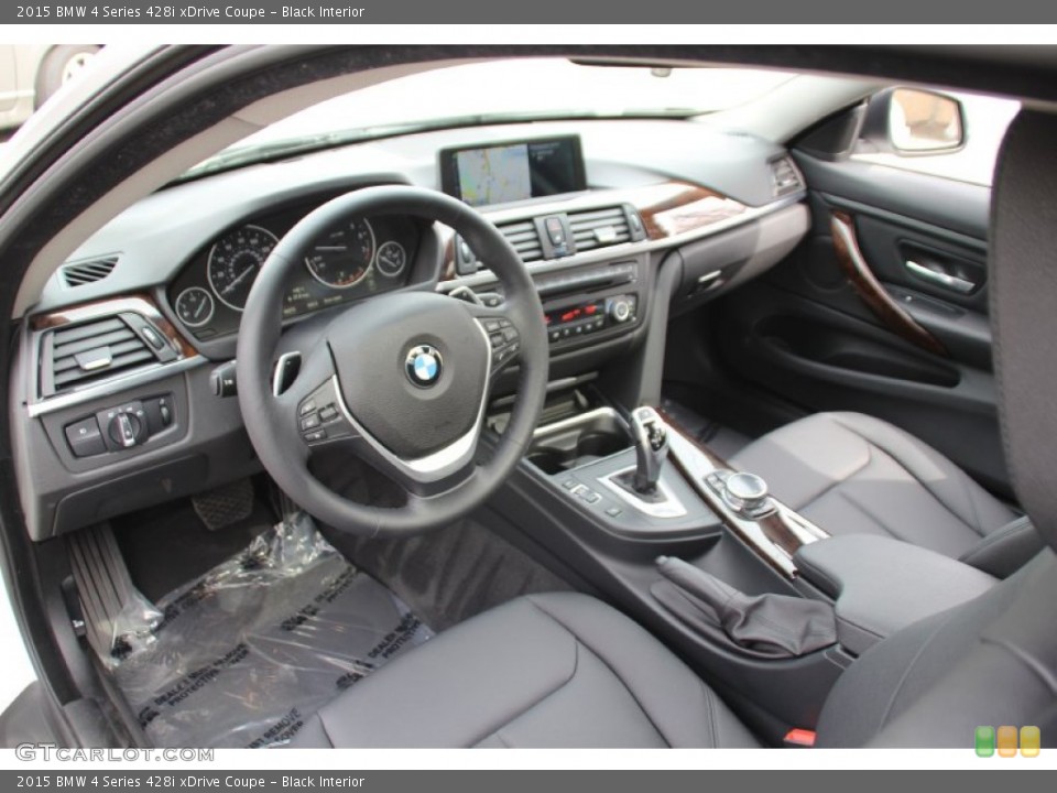 Black Interior Prime Interior for the 2015 BMW 4 Series 428i xDrive Coupe #102260091