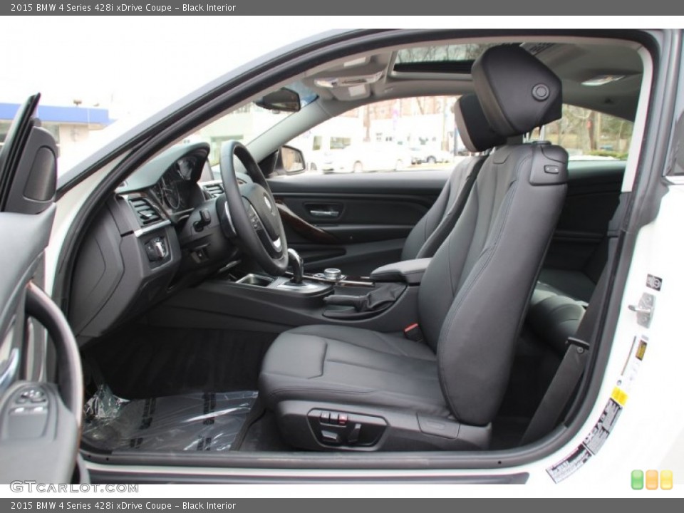Black Interior Front Seat for the 2015 BMW 4 Series 428i xDrive Coupe #102260106