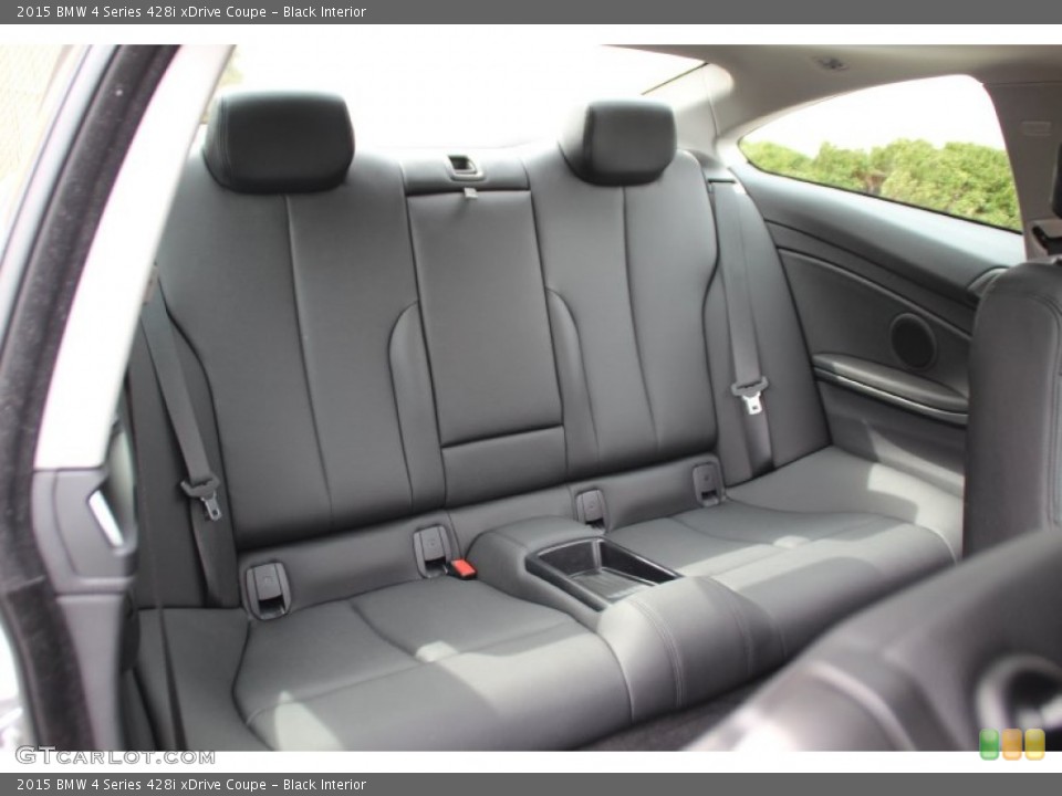 Black Interior Rear Seat for the 2015 BMW 4 Series 428i xDrive Coupe #102260220