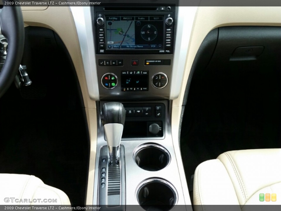 Cashmere/Ebony Interior Controls for the 2009 Chevrolet Traverse LTZ #102261628