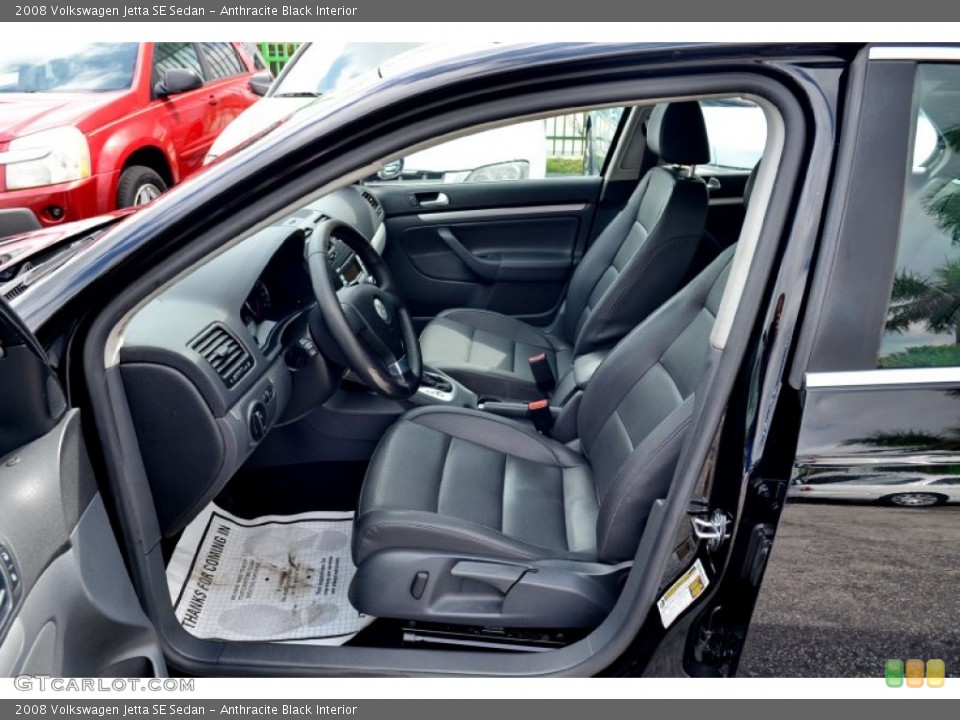 Anthracite Black Interior Photo for the 2008 Volkswagen Jetta SE Sedan #102262599