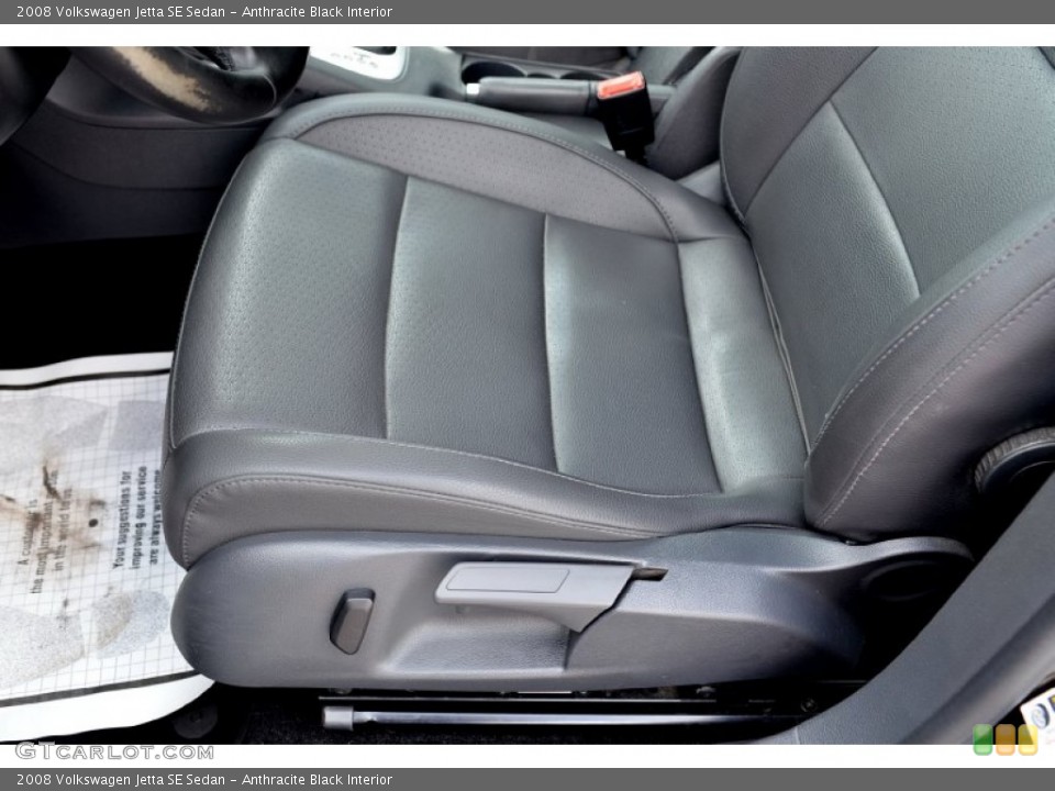 Anthracite Black Interior Front Seat for the 2008 Volkswagen Jetta SE Sedan #102262605